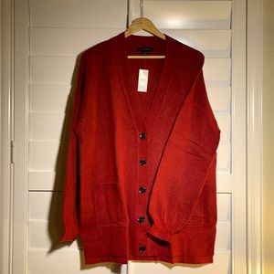Red Boyfriend Sweater